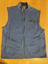 Greg Norman For Tasso Elba Men's Full Zip Golf Vest Blue XL Mock Neck Pockets