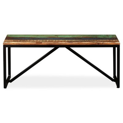 Industrial Style Solid Wood Bench for Indoors and Outdoors vidaXL