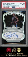 2023 Panini Crown Royale #RAJRD Julius Randle Upd-'21 Rgl Achvmnts Sig PSA 9