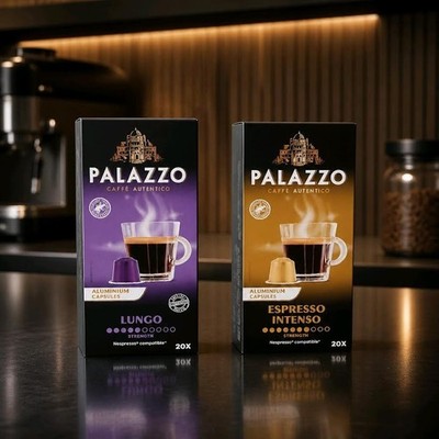 Palazzo Duo Kapseln   Caffè Lungo + Espresso Intenso | 2 × 20 Kapseln Nespresso 