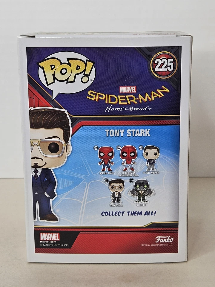 Funko Pop Marvel Spider-Man Homecoming Tony Stark #225 exclusivo de verano 2017 Foto 4 de 4