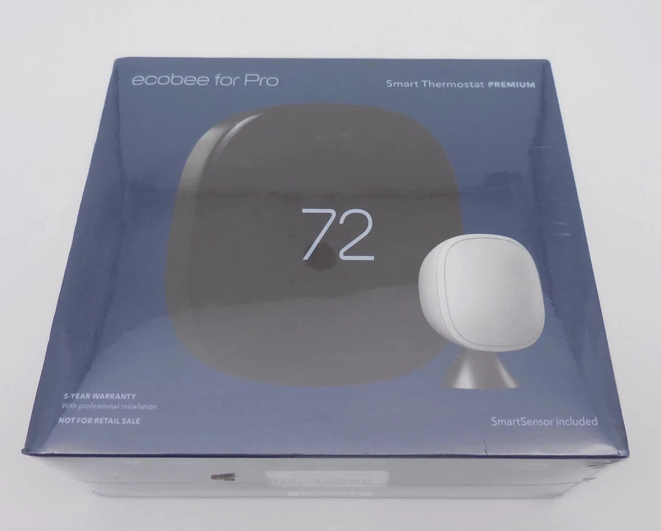 Termostato inteligente Ecobee Premium con sensor inteligente - negro EB-STATE 6P-01 Foto 2 de 4