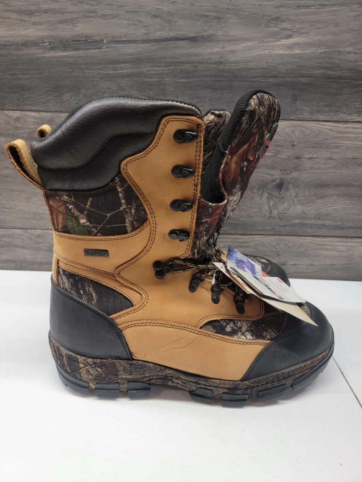 Winchester Cisco Lace-Up Boot Brown Realtree Edge Waterproof 600 Gr Insulated 13