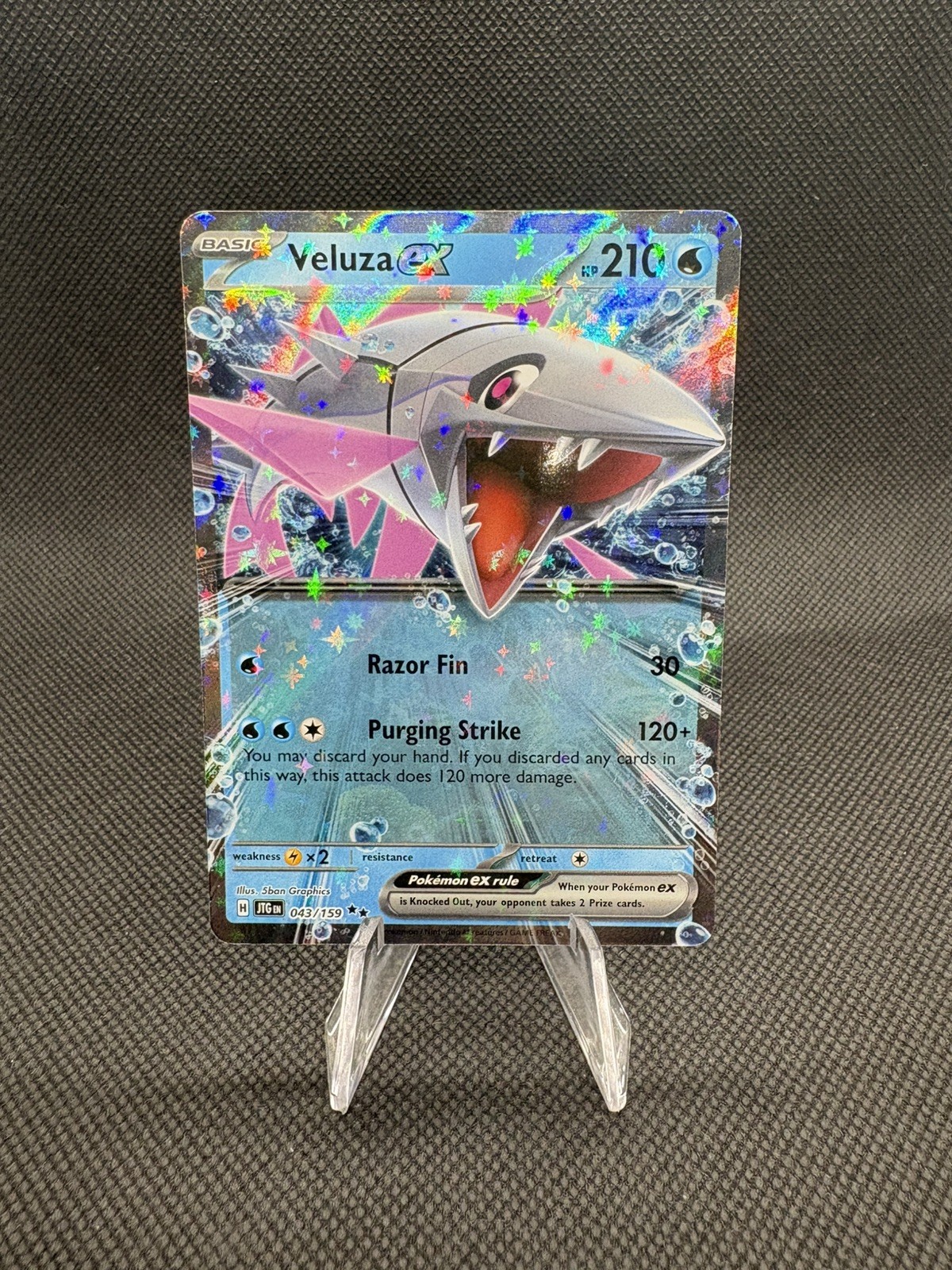 Pokémon TCG Veluza ex 043/159 SV09 Double Rare Holo 210 HP