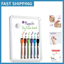 Durable Magnetic 8.5  x 11  Whiteboard with Assorted Markers for Home  School