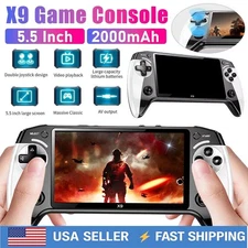 3000 Games Retro Handheld Game Console X9 Video Gaming Consoles Gift 5.5inch