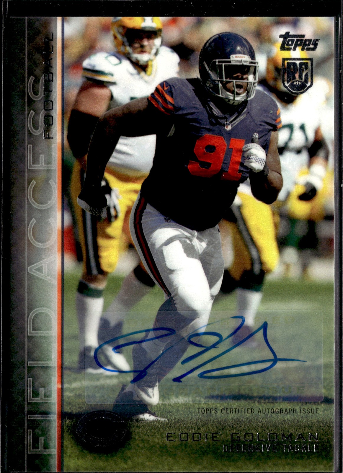 Eddie Goldman Topps Field Access #37 Autograph