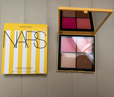 NARS Hot Escape Cheek Palette II Shimmer Pressed Powder 0.12oz x4 Shades