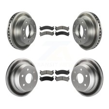 Transit Auto KGS-100547 Brake Disc and Pad Kit Front & Rear for Chevy Suburban