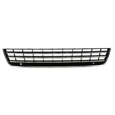 Fits VW Touareg 2011-14 Front Lower Centre Bumper Grille Black W/Chrome Moulding