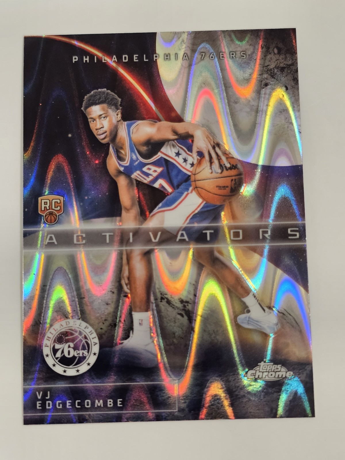 2025-26 Topps Chrome - VJ Edgecombe #AC-13 Activators RayWave Refractor