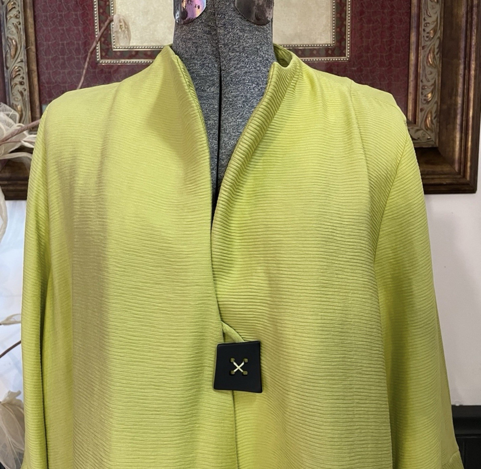 IC Collection Lime Ribbed Single Button Asymmetri… - image 5