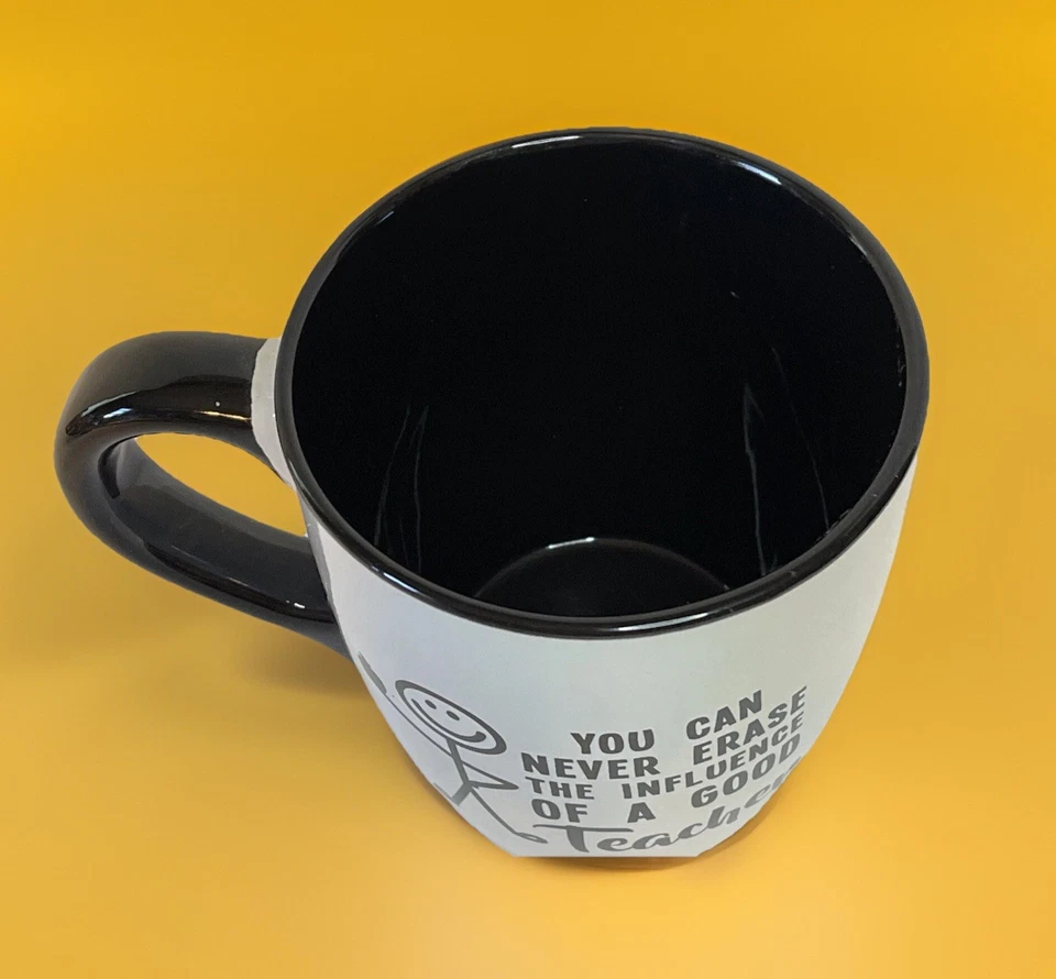 Coffee Soup Teacher Mug Tara Reed 20 oz Black & White 5” Micro/Dishwasher Safe - Image 3 of 4
