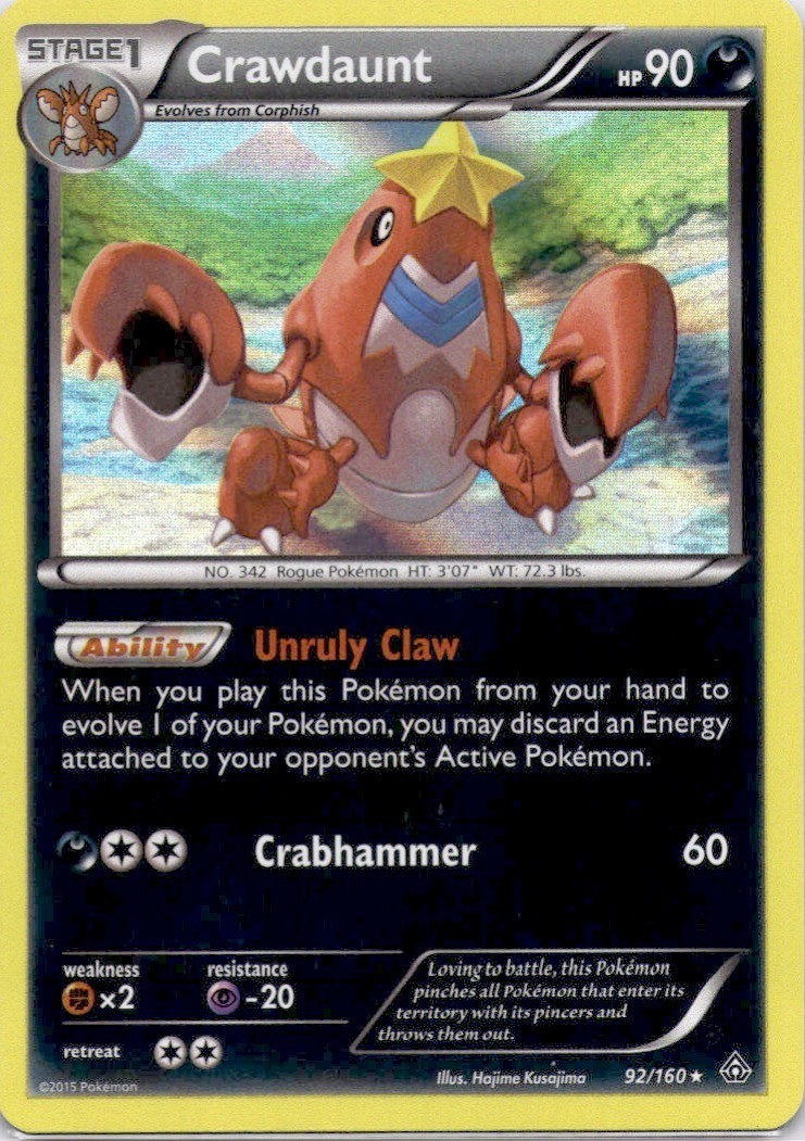 Crawdaunt Holo 92/160 - Primal Clash - LP