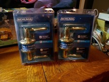 SCHLAGE PRIVACY LOCK LOT OF 2 GOLD HIGHER SECURITY RATING B/NEW FREE SHIPPIN