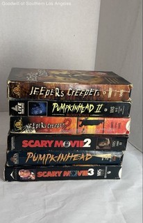 Lot VHS Horror Movie: Jeepers Creepers Pumpkinhead Scary Movie