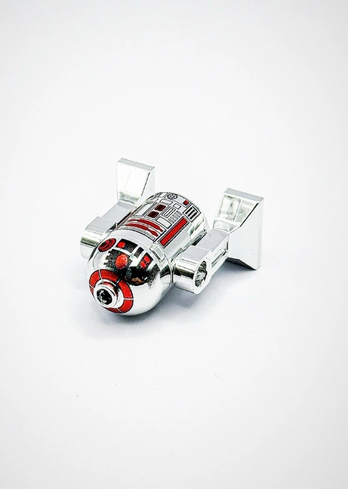 Lego Chrome Silver Red Astromech Droid R2-BHD Star Wars New!! - Image 2 of 3