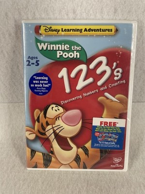 Disney Learning Adventures Winnie The Pooh Ages 2+5 1, 2, 3 s DVD Sealed 