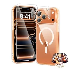 NEW Kingbus iPhone 17 Pro Clear Case MagSafe Compatible 3-Piece Set [Tempered