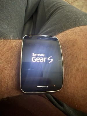 Samsung Galaxy Gear S SM-R750A Curved Super Smart Watch  - Black WORKS
