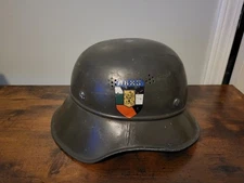 WW2 WWII Vintage Military Luftschutz Anti Aircraft Helmet M38 Gladiator A+ Cond.