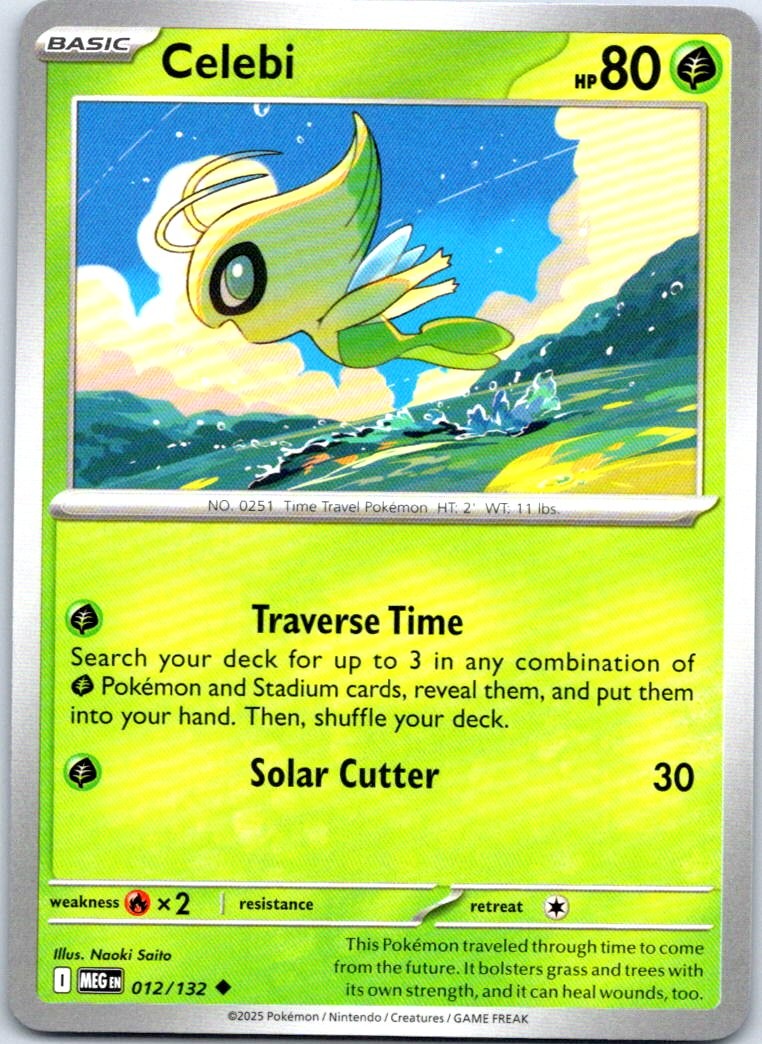 Celebi Uncommon ME01: Mega Evolution 012/132 NM