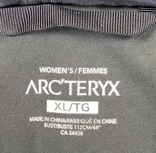 ARC'TERYX Arc’teryx Airah Giacca Donna XL Nero Zaffiro con Cappuccio Gore Tex RECCO
