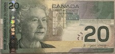 2004 Canada Banknote $20 Canadian Twenty Dollar Rare Old Paper Money-ELR5656287