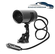 Electric Car Heated Hot Air Portable Defogger Defroster W Windshield Holder Us