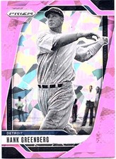 2025 Panini Prizm #133 Hank Greenberg Pink Ice Prizms
