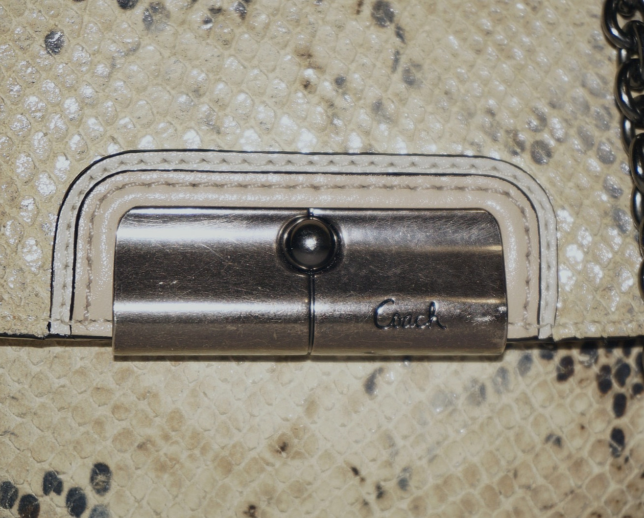 COACH Python Textured Leather KRISTIN CONVERTIBLE… - image 5