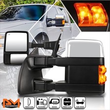 For 99-07 F250-f550 Super Duty Powerheated Towing Mirrors Wamber Turn Signal