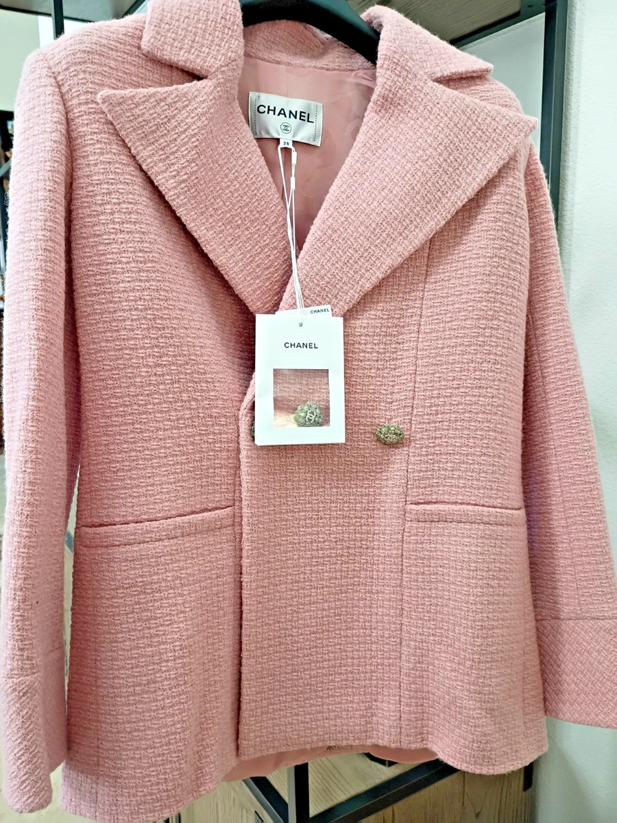 chanel tweed jacket pink products for sale | eBay