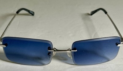 Wildgo Hamilton Sun Rimless Rectangular Sunglasses Blue Gradient 53-19-145