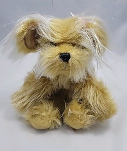 Russ Berrie SPARKLE Puppy Dog Golden Brown Terrier Shaggy Plush Stuffed Toy