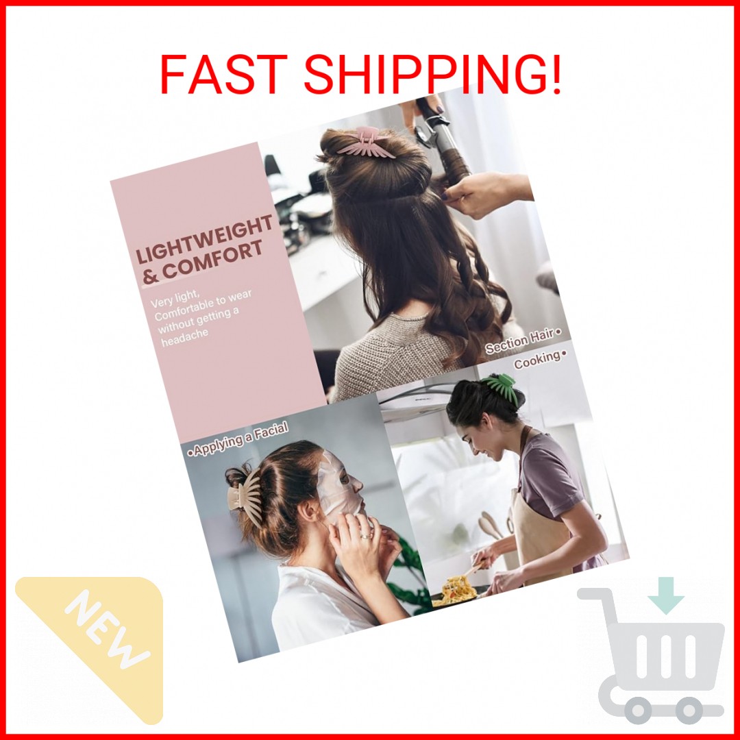 Hair Clips for Women - OPAUL Matte Nonslip Large Hair Claw Clips for Thick and T