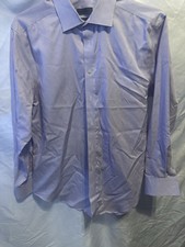 Calvin Klein Men's Slim-Fit Dress Shirt Purple Stripe Size 16 1/2