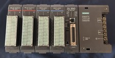 Siemens PLC: SIMATIC TI305DC-02B 5-Slot Base with DL350 CPU and 4X I/O Modules