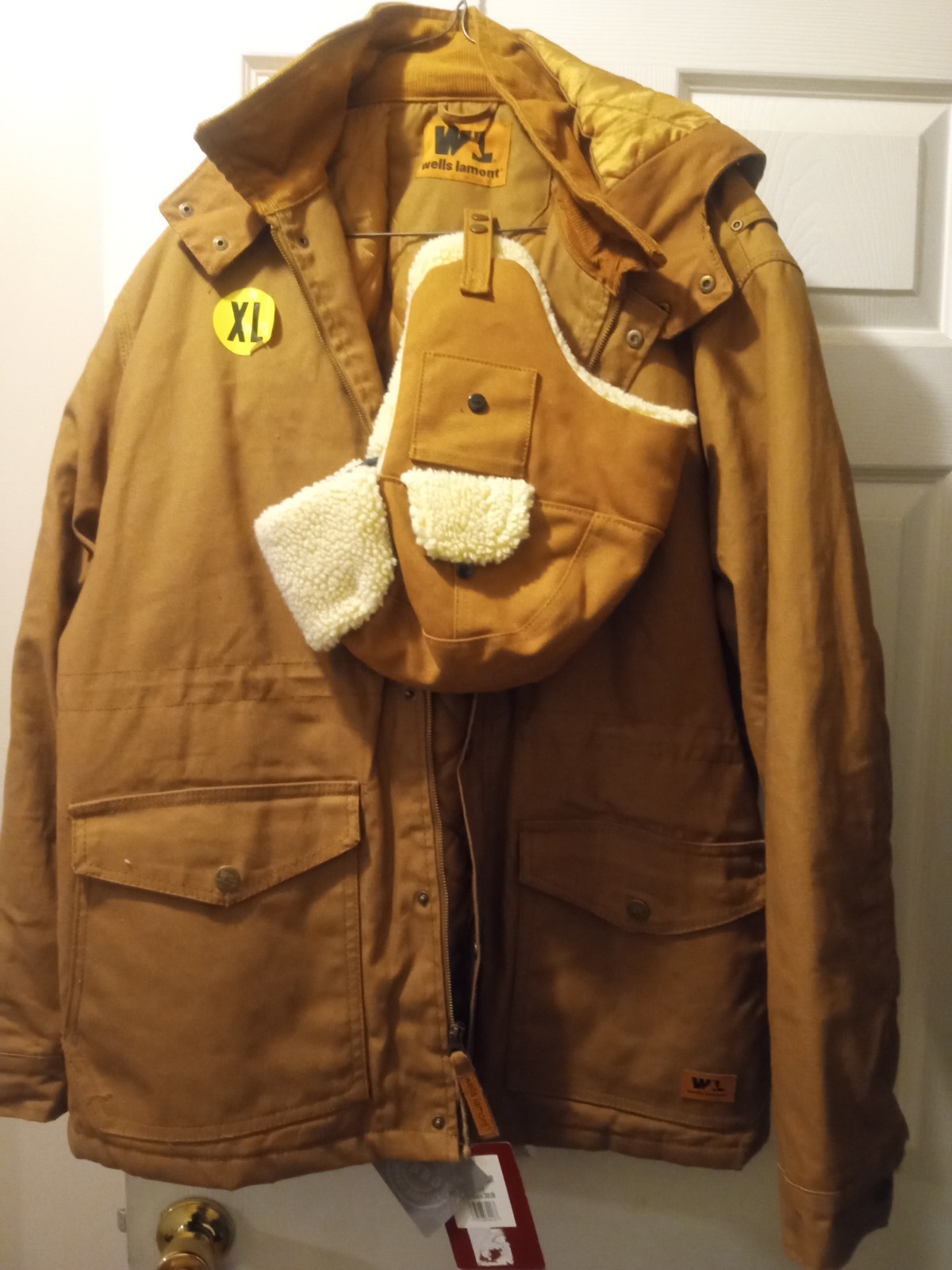 Brand New Mens Foreman Jacket by Wells Lamont Size XL with Tags Brown