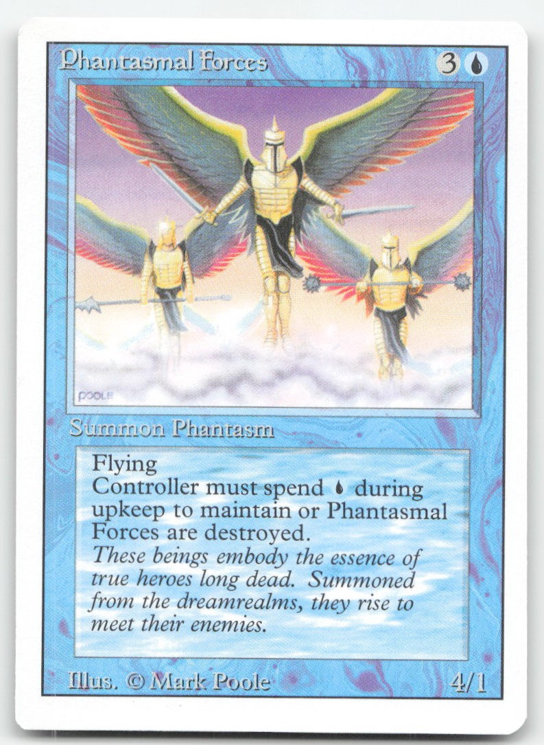 PHANTASMAL FORCES UC REVISED EDITION MAGIC: THE GATHERING NEAR MINT