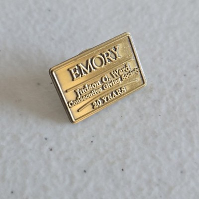 Emory University Judson C. Ward Consecutive Giving Society 20 Years Lapel Pin
