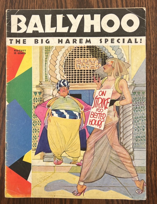 Ballyhoo magazine August 1934 Vol 7 No 1 THE BIG HAREM SPECIAL issue