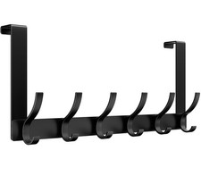 Optish Over The Door Hooks, Hanger Hook for 1 Pack-12 Black