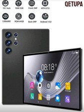 Qetupa Tablet 10.1" Android 14 | 3GB RAM 64GB | WiFi | IPS | Gaming & Lettura