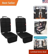 2-Pack Waterproof Car Seat Protector - Thick Padding Anti-Slip Design