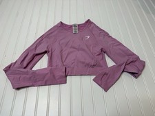 Gymshark Vital Seamless Crop Top Womens Medium Long Sleeve Athletic Workout