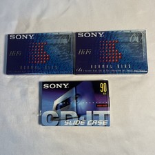 3 Sony Hi Fi Blank Audio Cassette Tapes 60 And 90 Min Normal And High Bias New