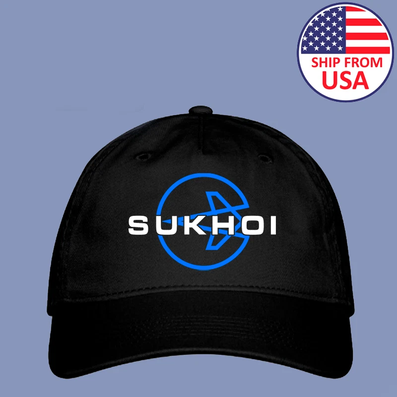 SUKHOI Airlines Adjustable Black Organic Cap Hat Size Adult