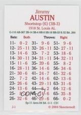 2004 Skeetersoft Baseball Jimmy Austin fm0
