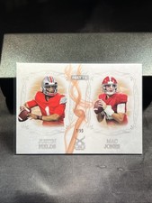 2021 Wild Card MATTE Dueling Guns Justin Fields Mac Jones 1/99 White #MDG-9
